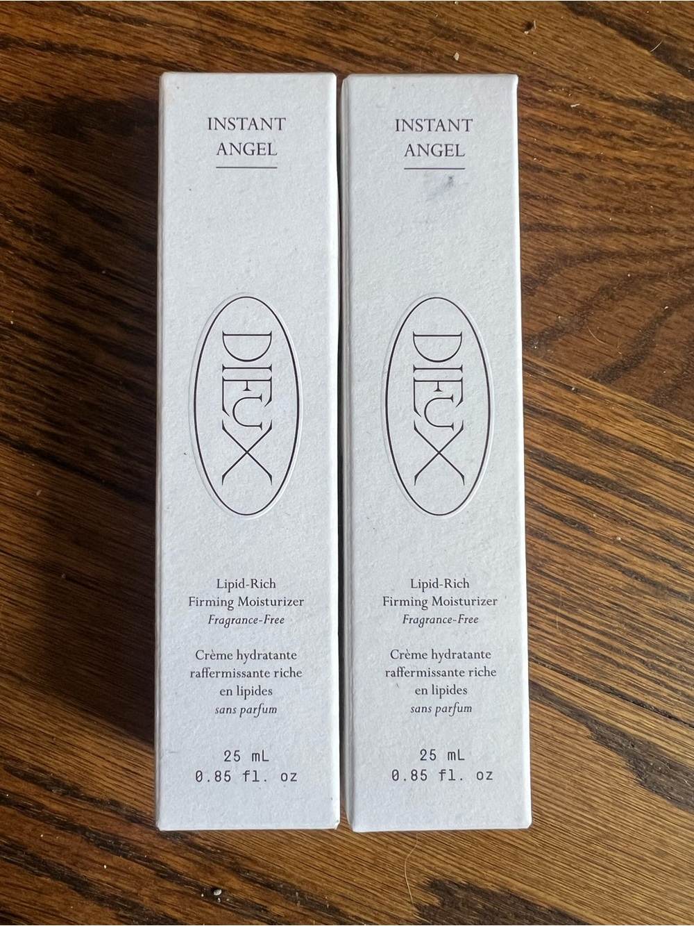 NWT DIEUX Instant Angel Moisturizer 2 Mini bottles of 25 mL each